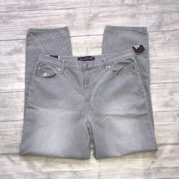 gloria vanderbilt gray jeans